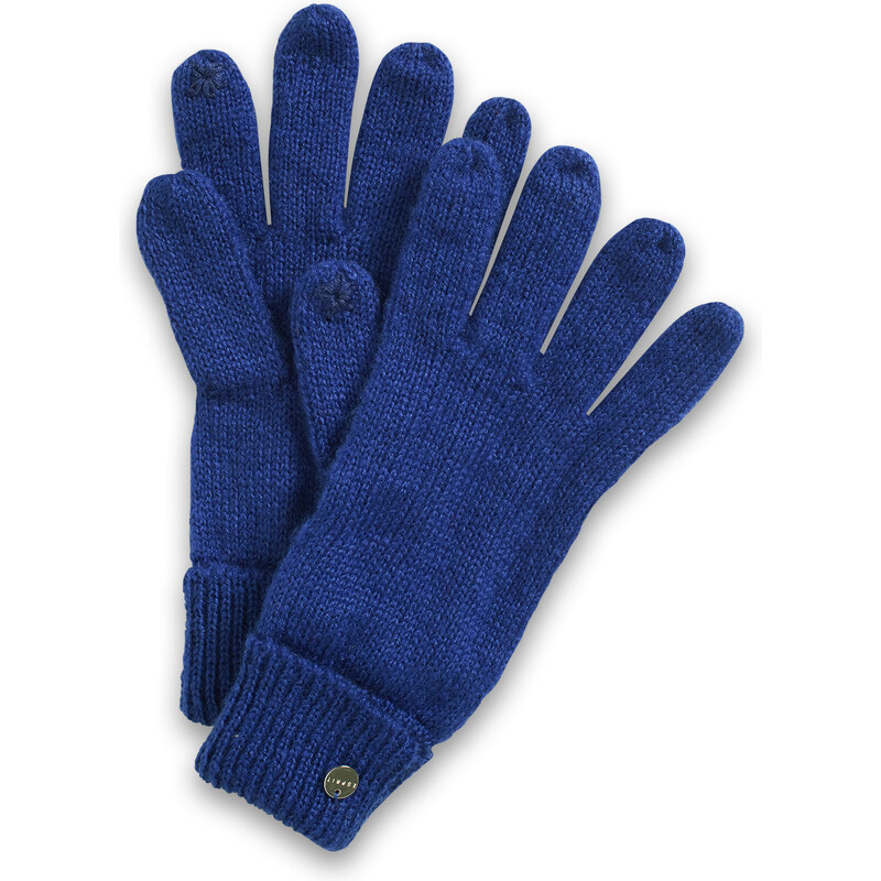 Esprit plain touch screen knit gloves