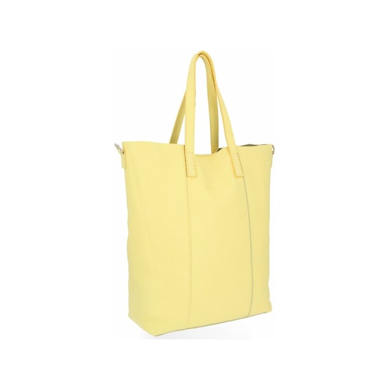 Dámská kabelka shopper bag Vittoria Gotti limetková V693248