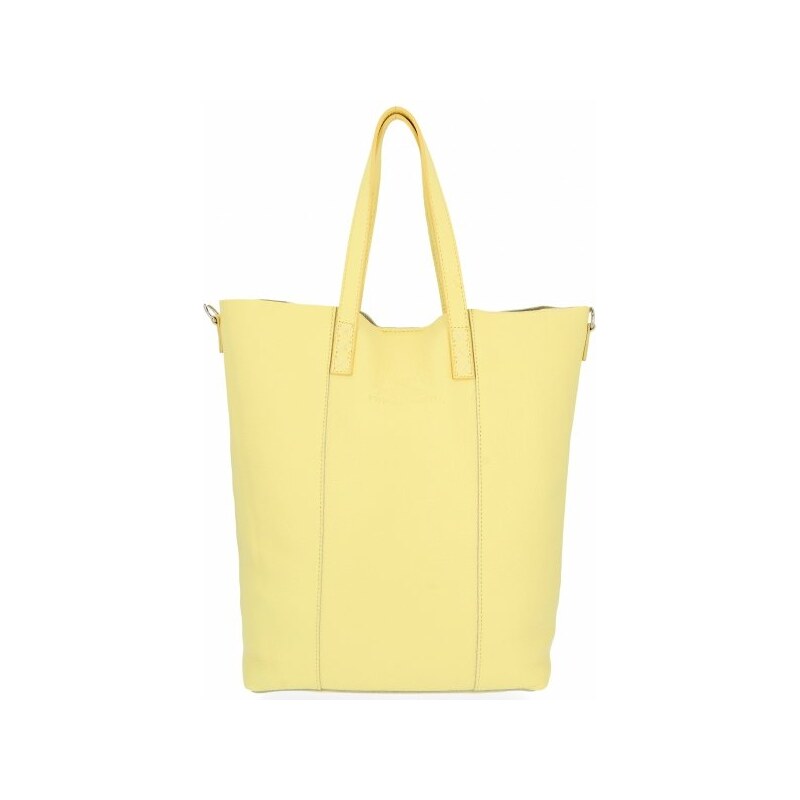 Dámská kabelka shopper bag Vittoria Gotti limetková V693248