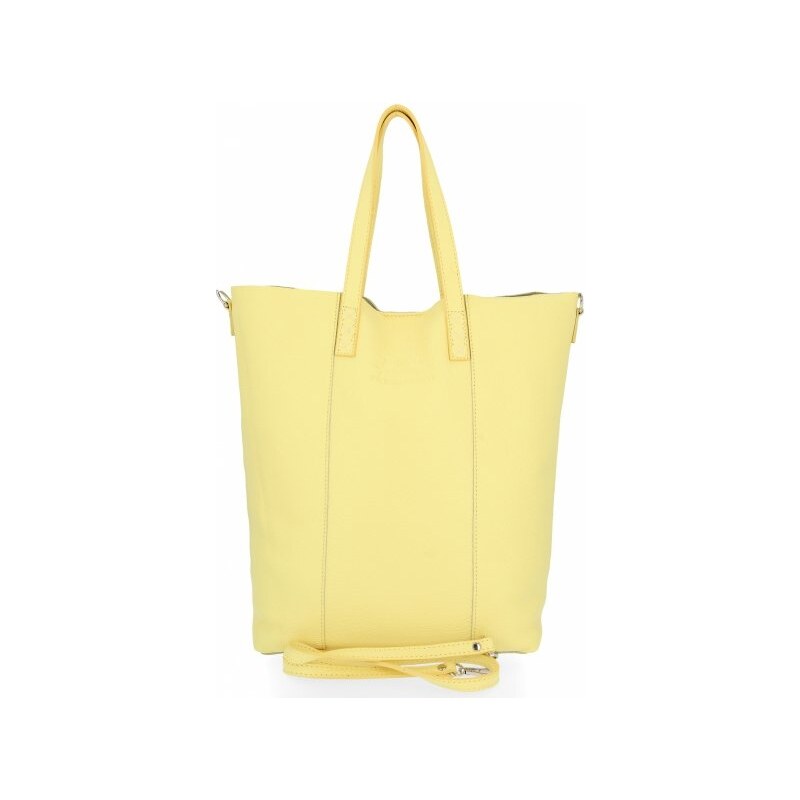 Dámská kabelka shopper bag Vittoria Gotti limetková V693248