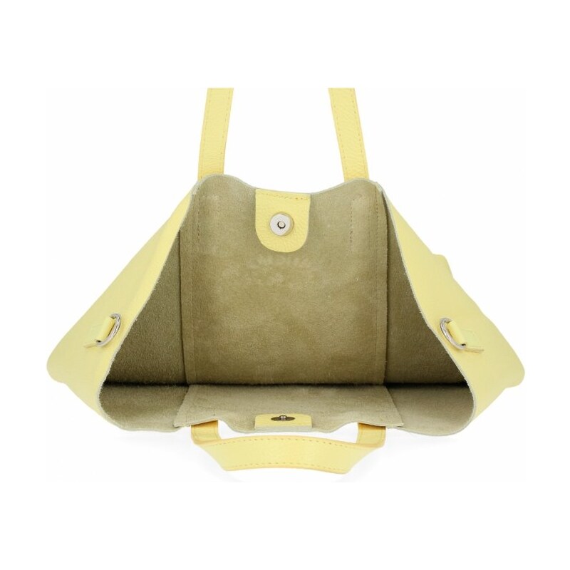 Dámská kabelka shopper bag Vittoria Gotti limetková V693248