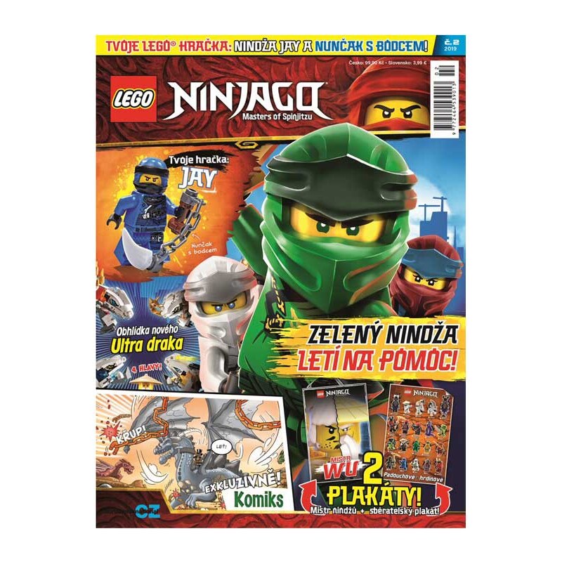 PresentWill Lego Ninjago 2/2019 časopis + hračka - GLAMI.cz