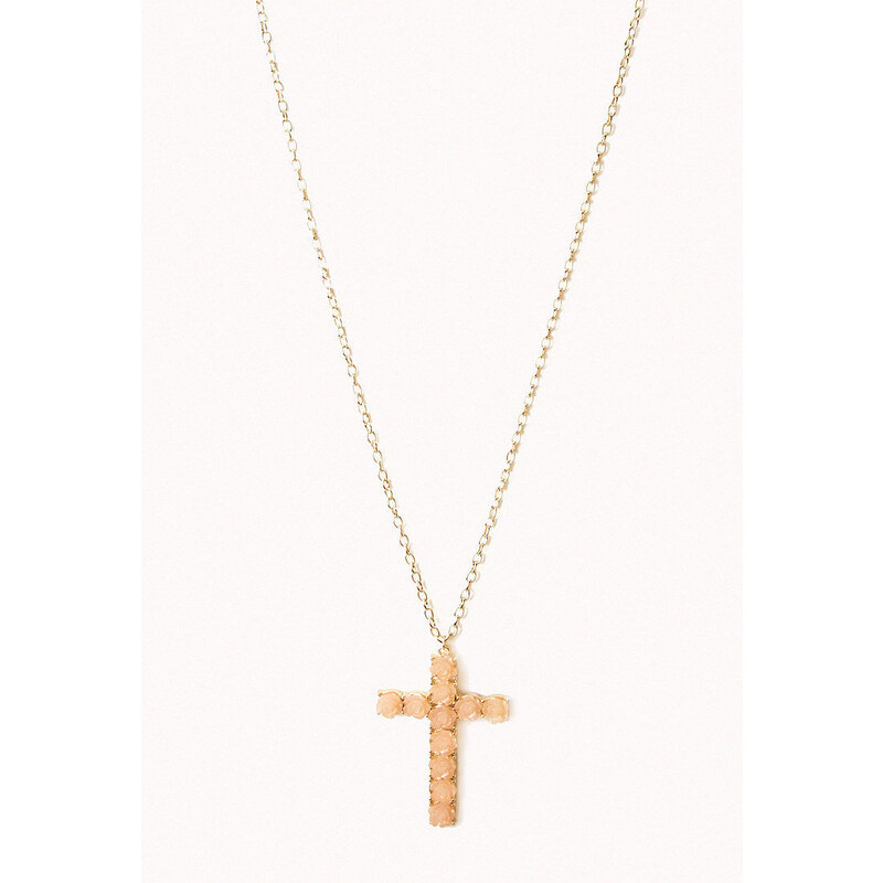 FOREVER21 Rosette Cross Necklace