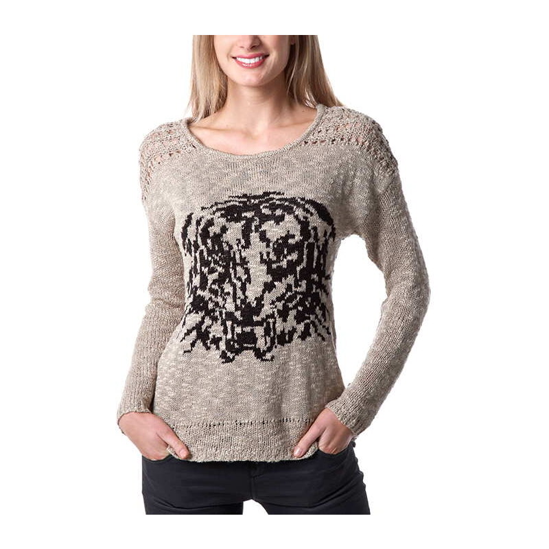 Promod Jacquard tiger motif sweater