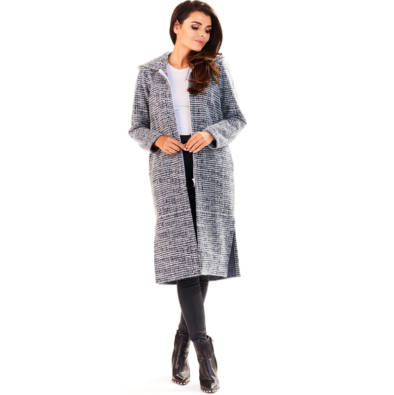 Infinite You Womans Sweater M141 Grey Pattern