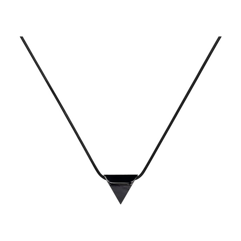 BeWooden Náhrdelník s dřevěným detailem Nox Necklace Triangle