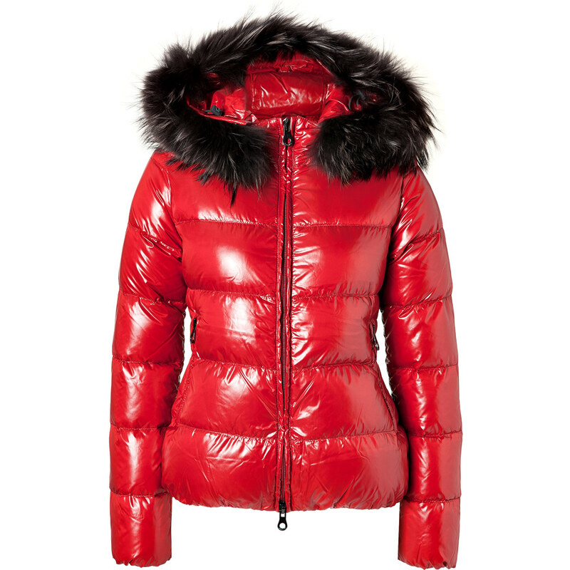 Duvetica Adhara Down Jacket with Fur-Trimmed Hood