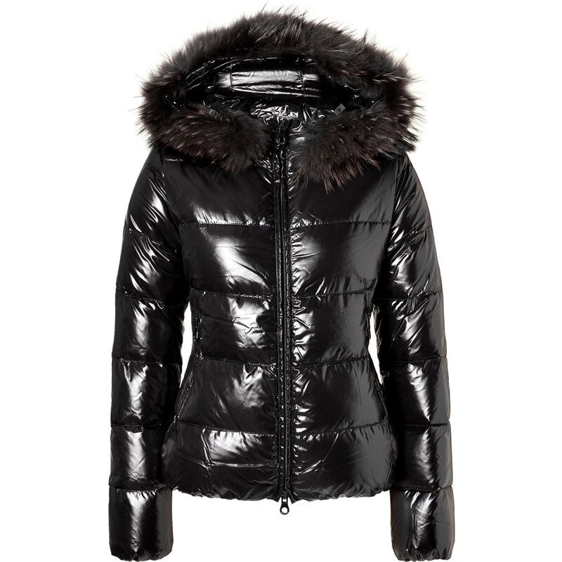 Duvetica Adhara Down Jacket with Fur-Trimmed Hood