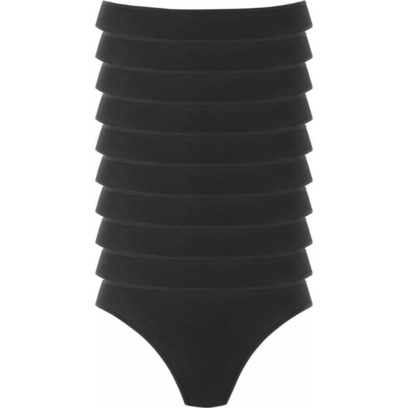 PETITE FLEUR Tanga černá 98248714