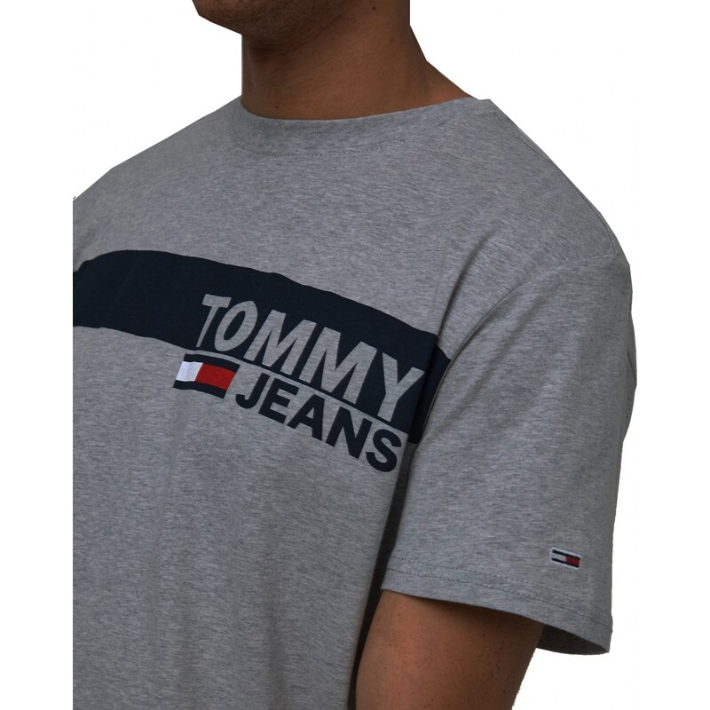Pánské šedé triko Tommy Hilfiger Jeans