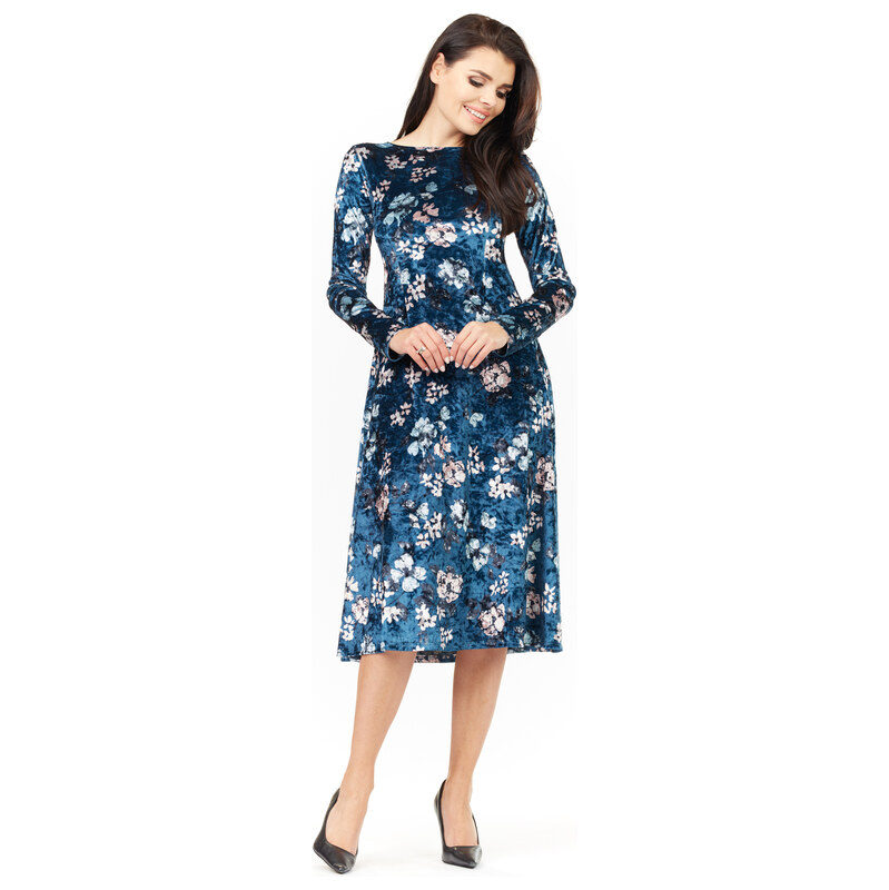 Infinite You Womans Dress M147 Navy Blue