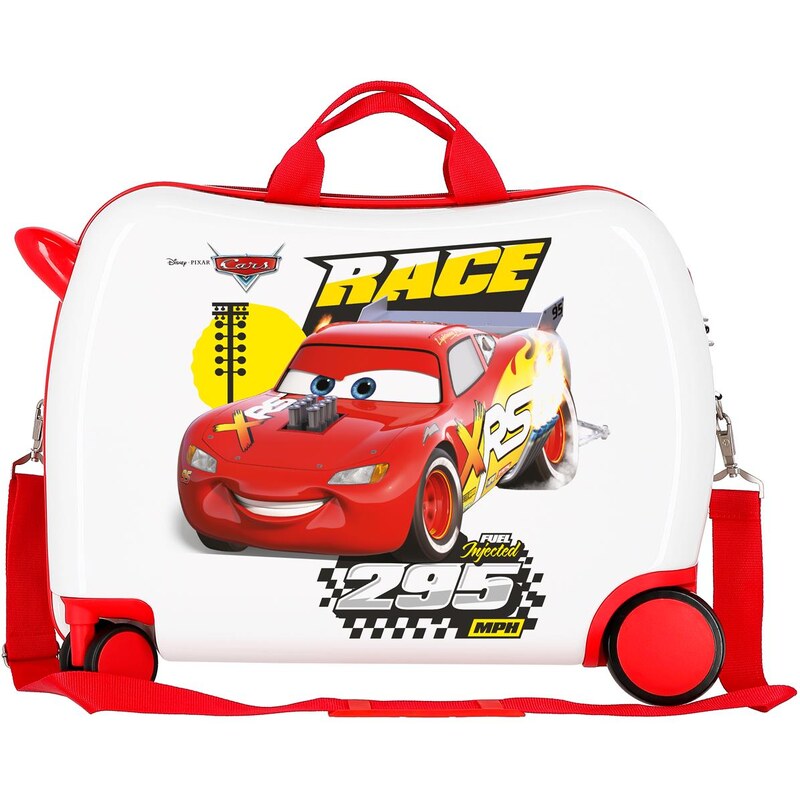 JOUMMABAGS Dětský kufřík na kolečkách - odražedlo - Disney Cars Joy