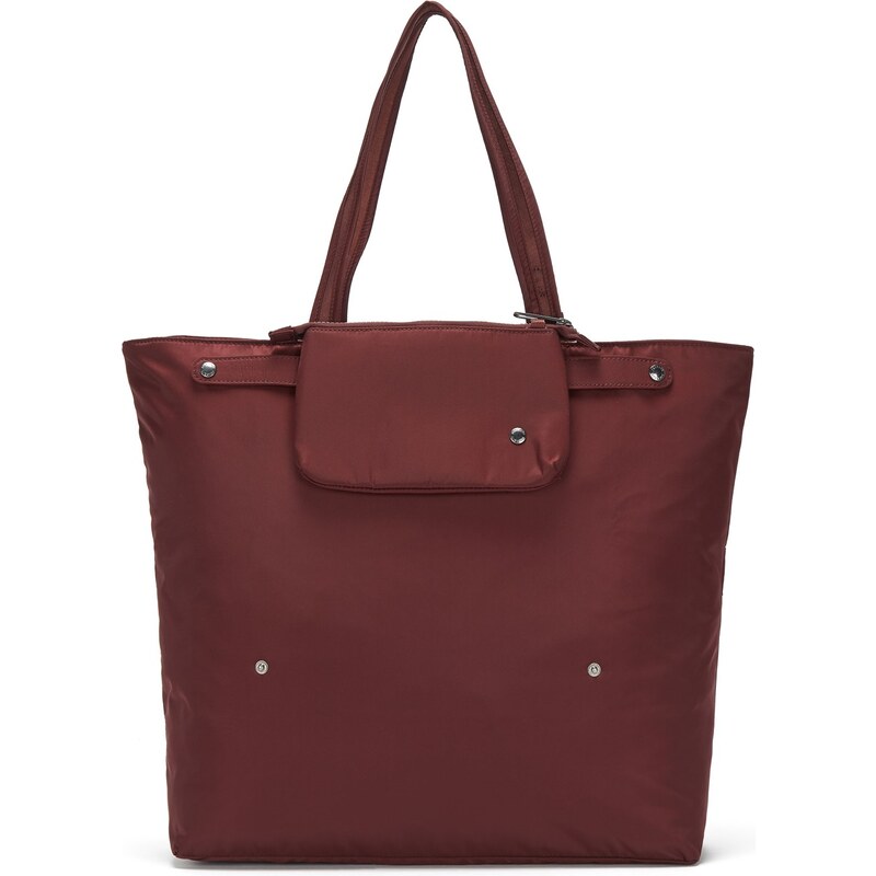 PACSAFE taška CITYSAFE CX PACKABLE HORIZONTAL TOTE merlot 106165115