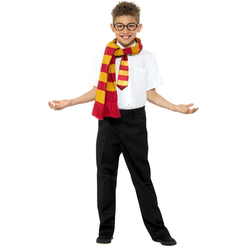 Sada čaroděj Harry - brýle, šála, kravata