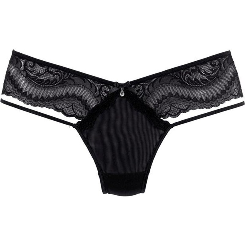 PETITE FLEUR GOLD Tanga černá 105462519