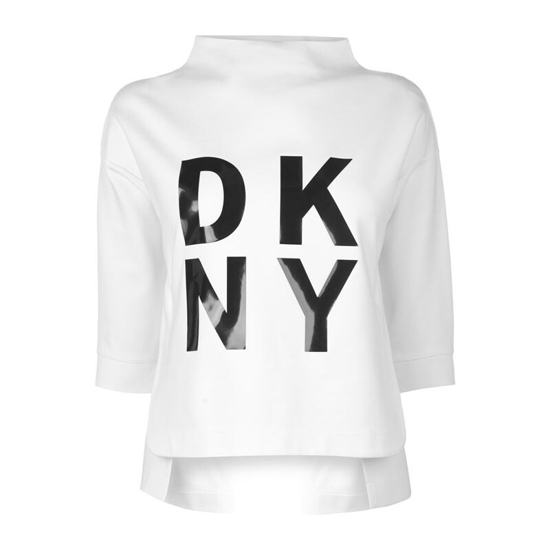 Dámské triko DKNY Sport Pop Over Bílé