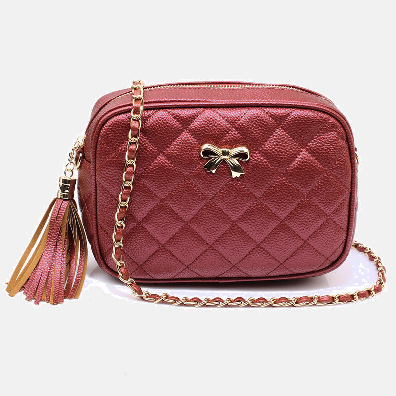 Anna Grace London Anna Grace Červená crossbody kabelka AG00540