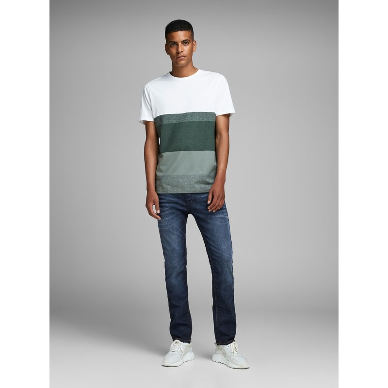 Tmavě modré slim fit džíny Jack & Jones Tim - Pánské