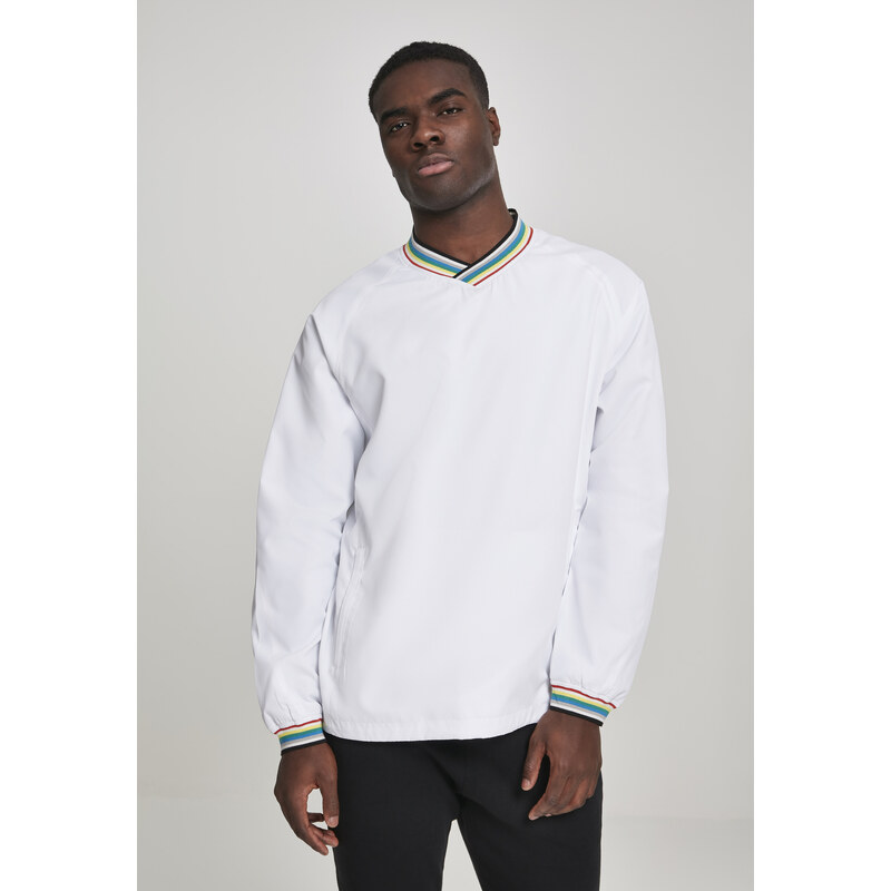 UC Men Warm Up Pull Over wht/multicolor