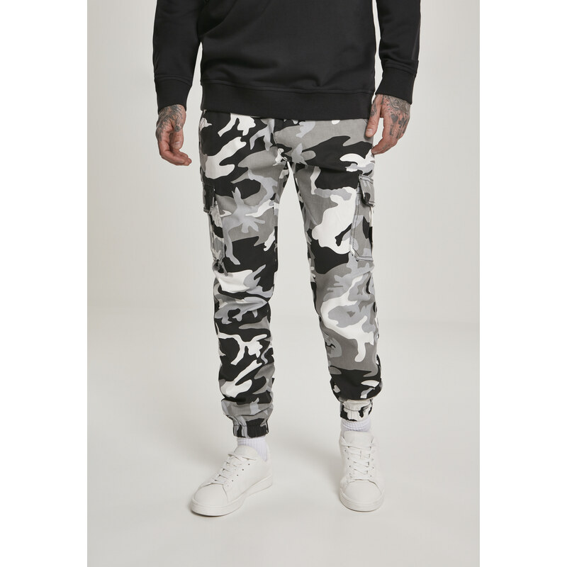 Urban Classics Camo Cargo Jogging Kalhoty 2.0 sněhové kamufláže