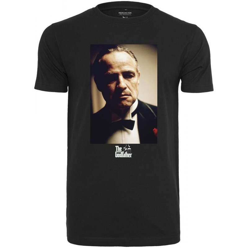 Merchcode Černé tričko Godfather Portrait
