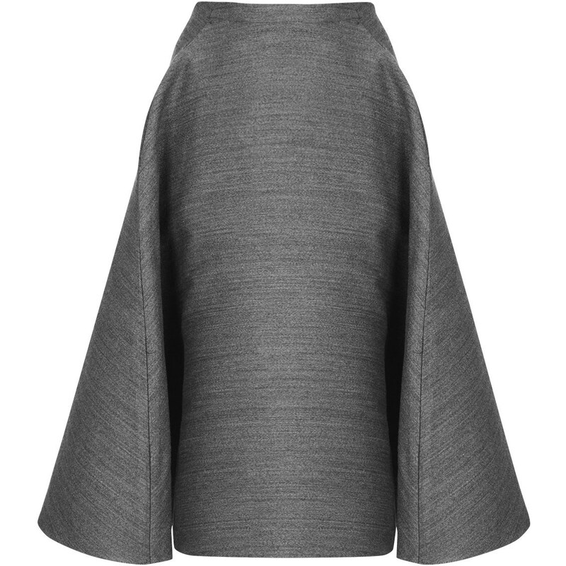Topshop **Full A-Line Midi Skirt by Unique