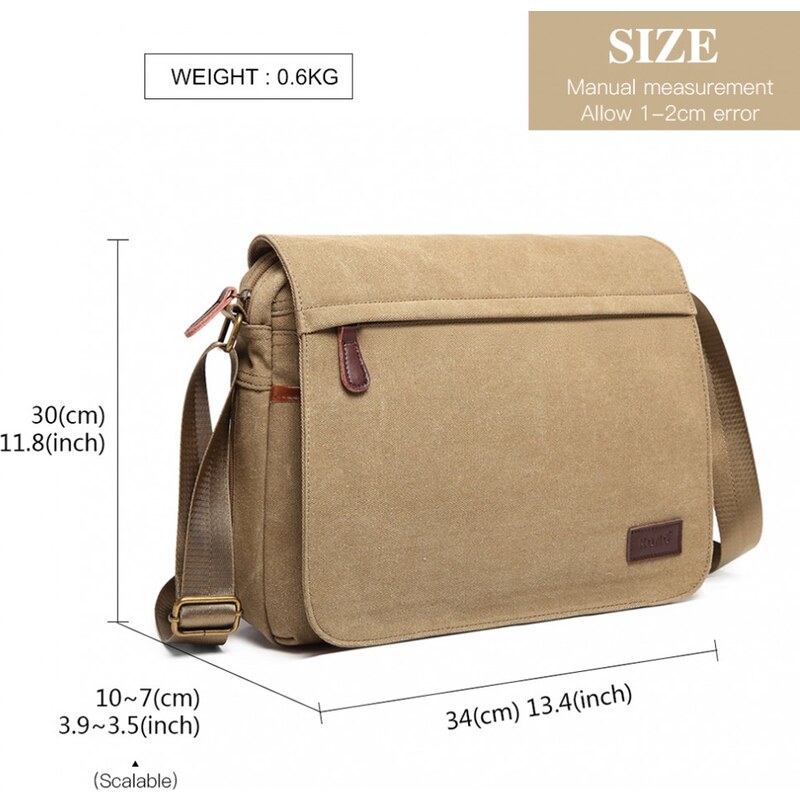 Kono Pánská taška Gorney messenger - khaki