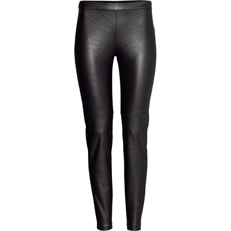 H&M Imitation leather trousers