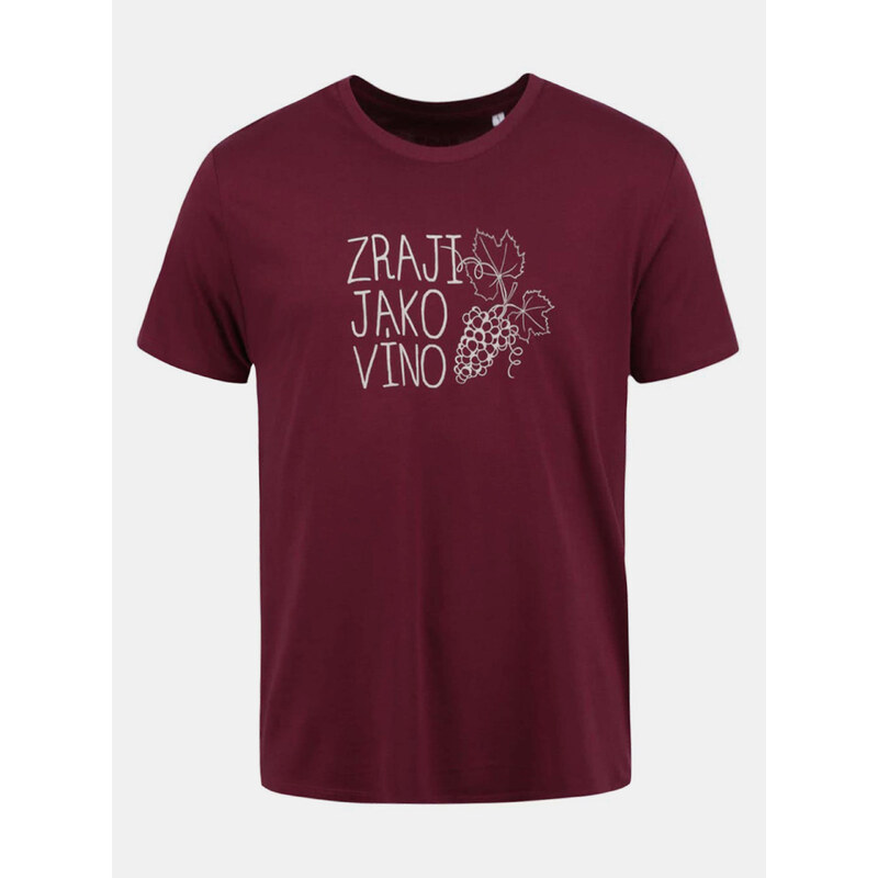 Vínové pánské tričko ZOOT Originál Zraji jako víno