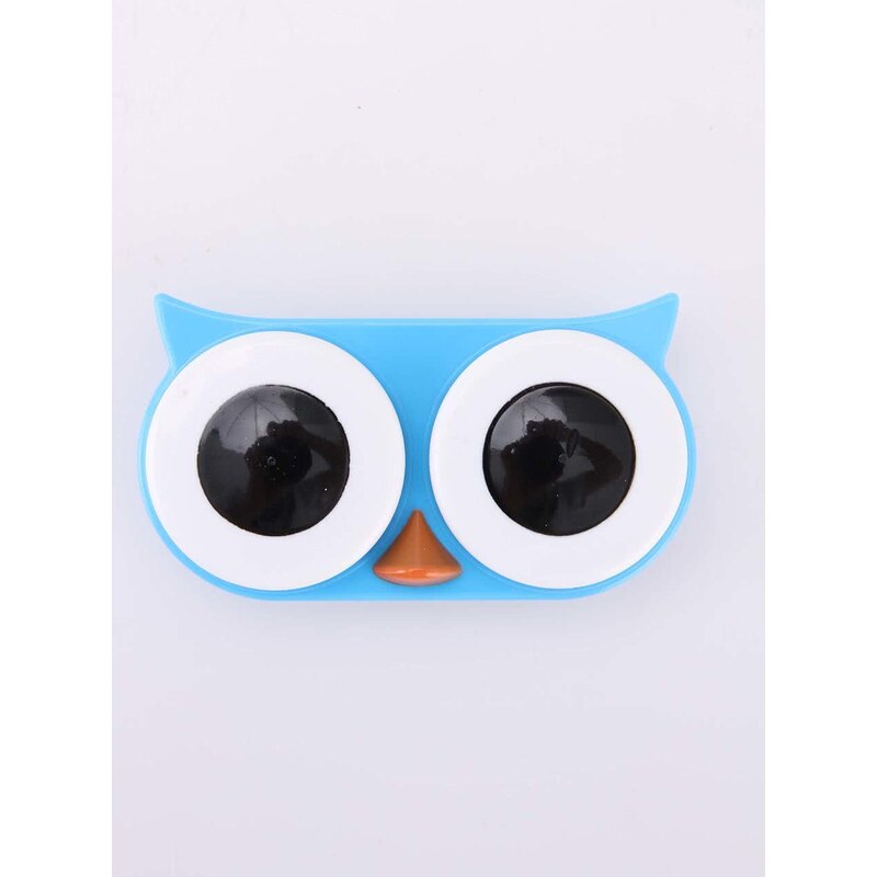 Modré pouzdro na kontaktní čočky Kikkerland Owl