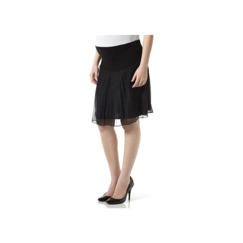 Mamalicious Černá těhotenská plizovaná sukně