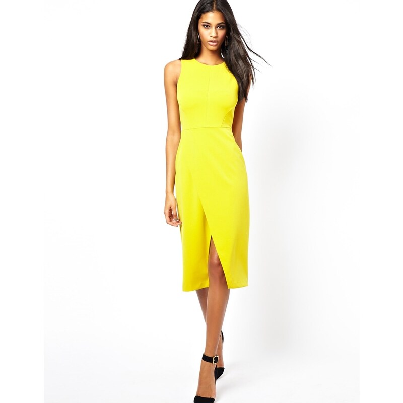 Elegantní žluté šaty Asos