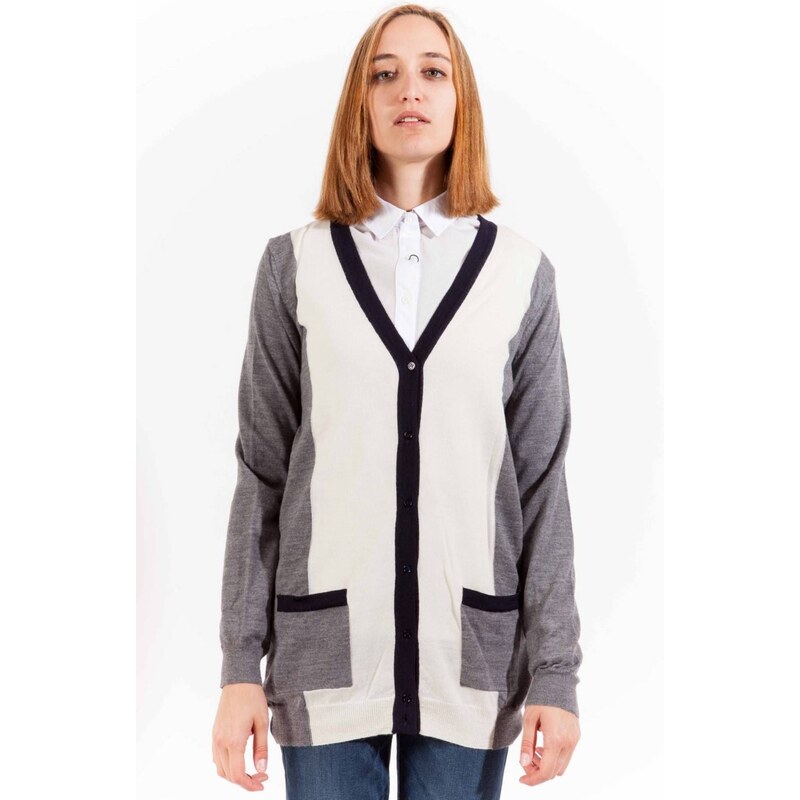Dámský cardigan GANT šedý 107268455