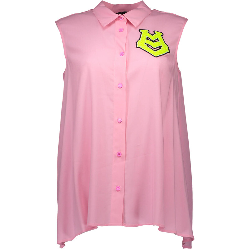 Růžová košile bez rukávů LOVE MOSCHINO 107264843