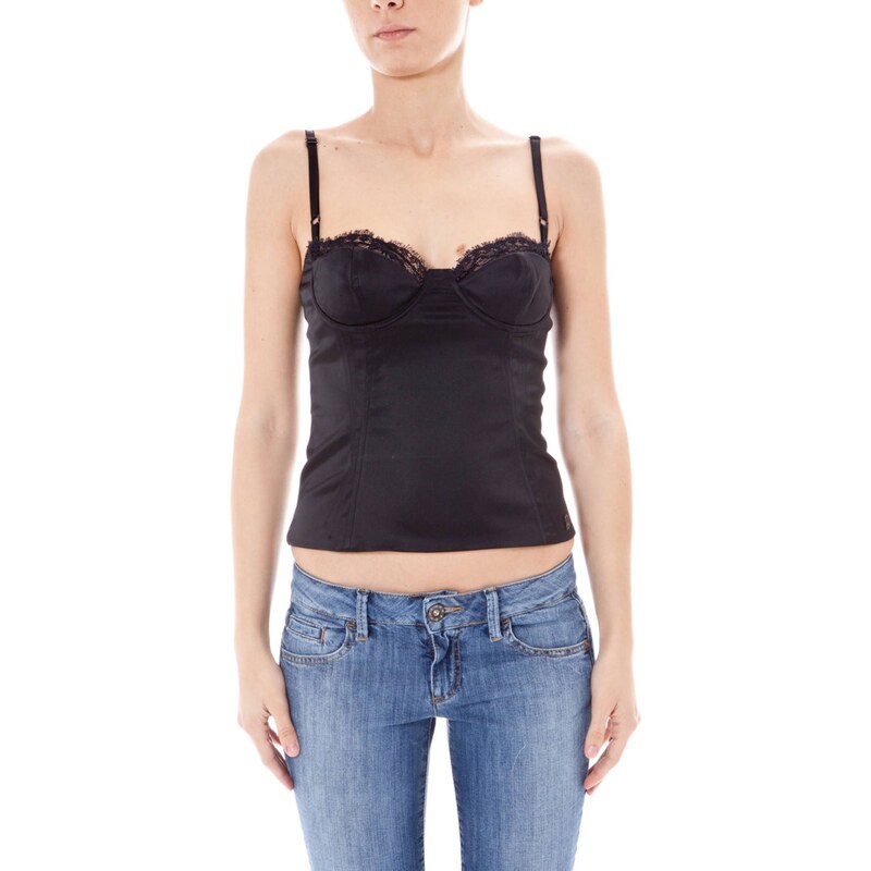 Černý top John Galliano 107272395