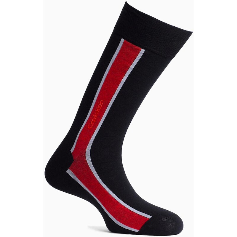 Pánské ponožky Calvin Klein stripe - černé