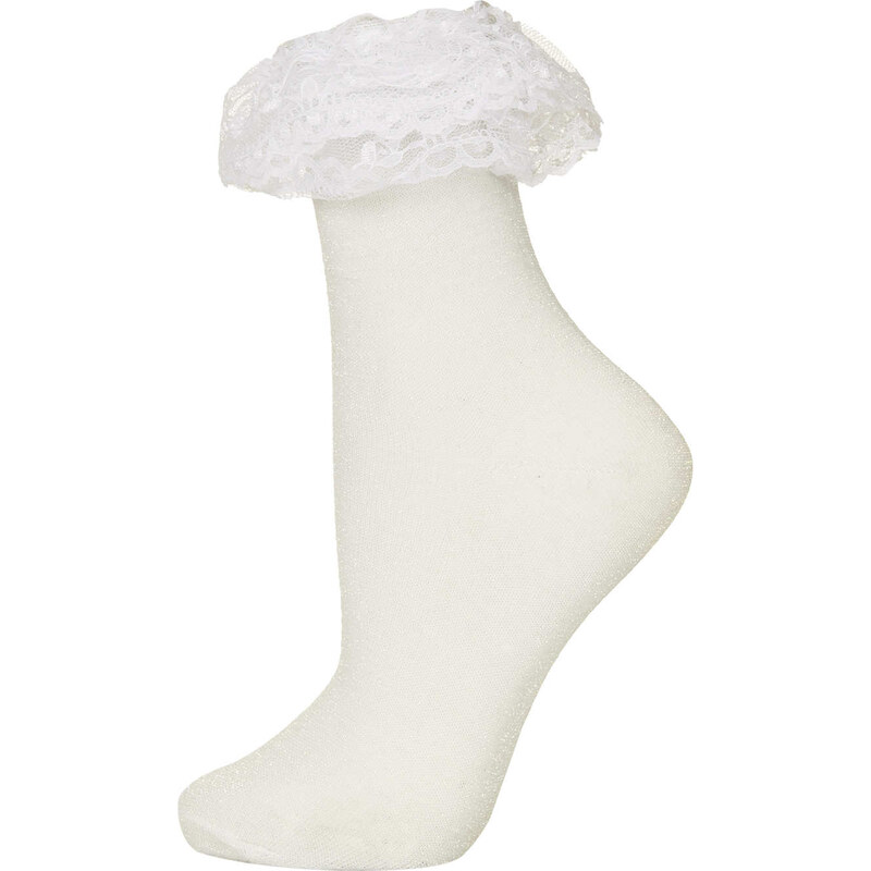 Topshop **Lurex Ankle Socks by Meadham Kirchhoff