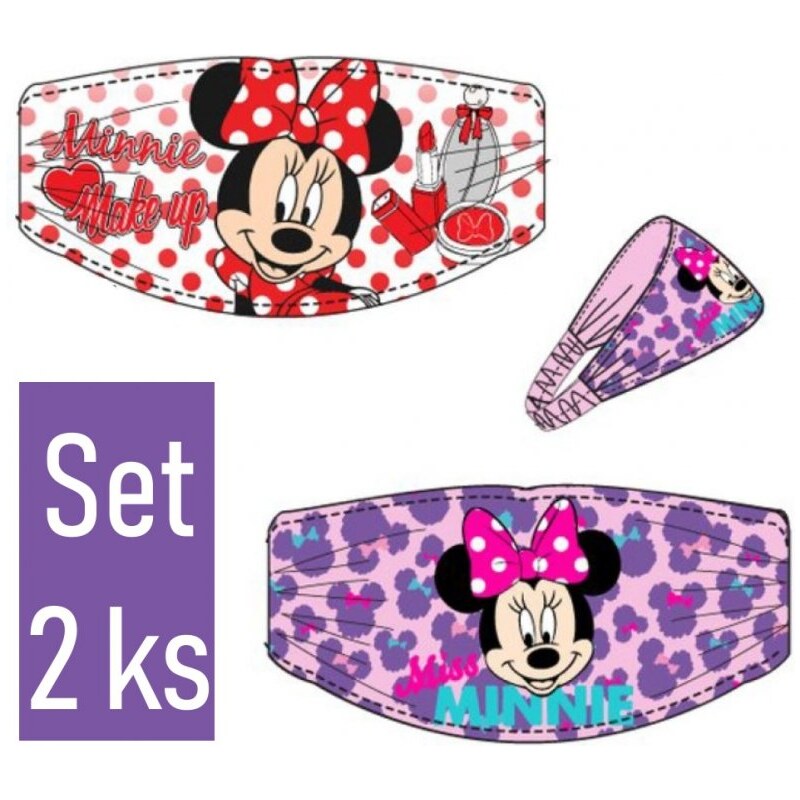 SunCity Čelenka do vlasů Minnie Mouse - Disney - set 2 ks