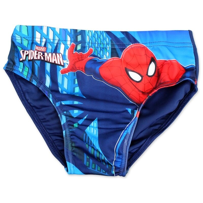 Setino Chlapecké slipové plavky Spiderman - modré