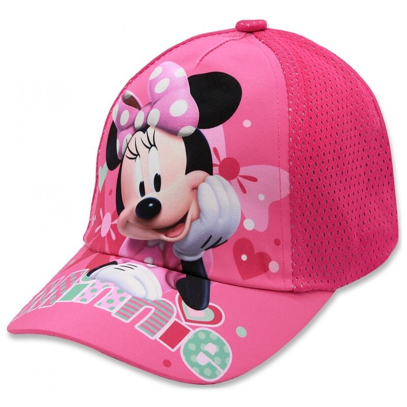 Setino Dívčí kšiltovka Minnie Mouse - Disney - tm. růžová