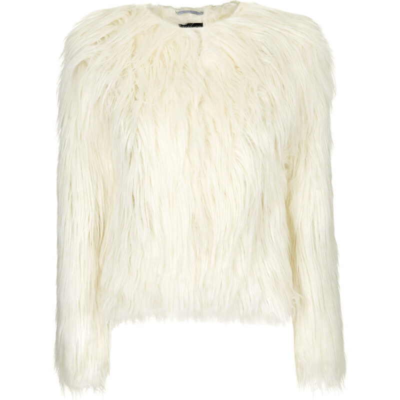 Topshop Faux Shearling Fur Jacket