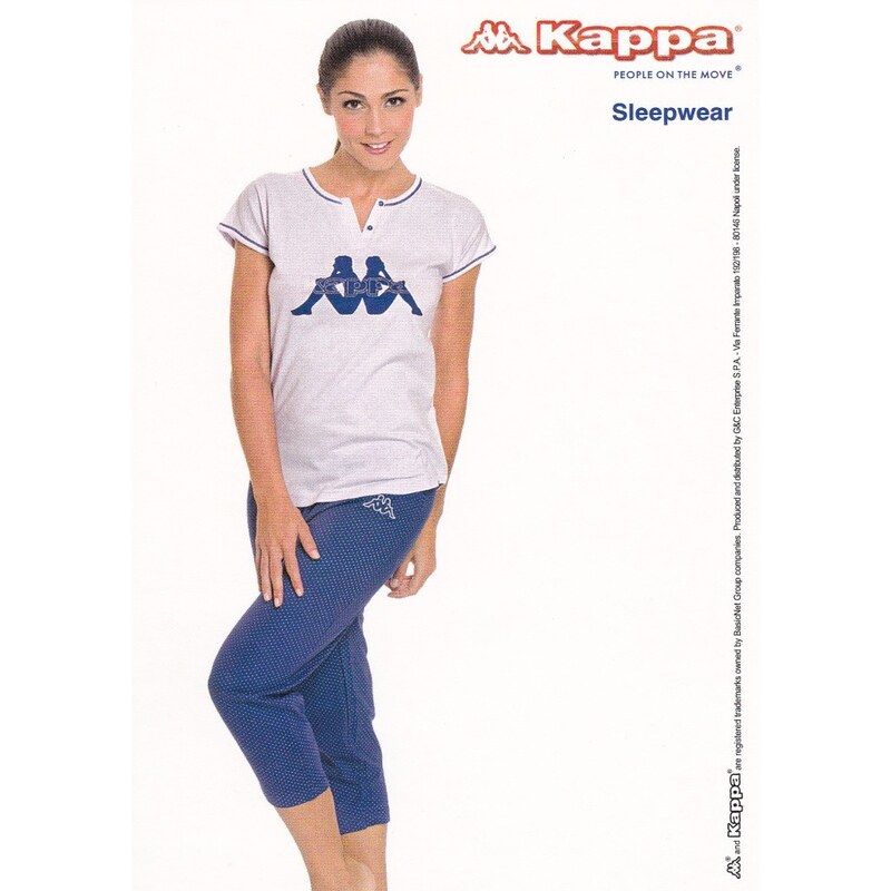 Dámské pyžamo Kappa 14248 modrá Dle obrázku