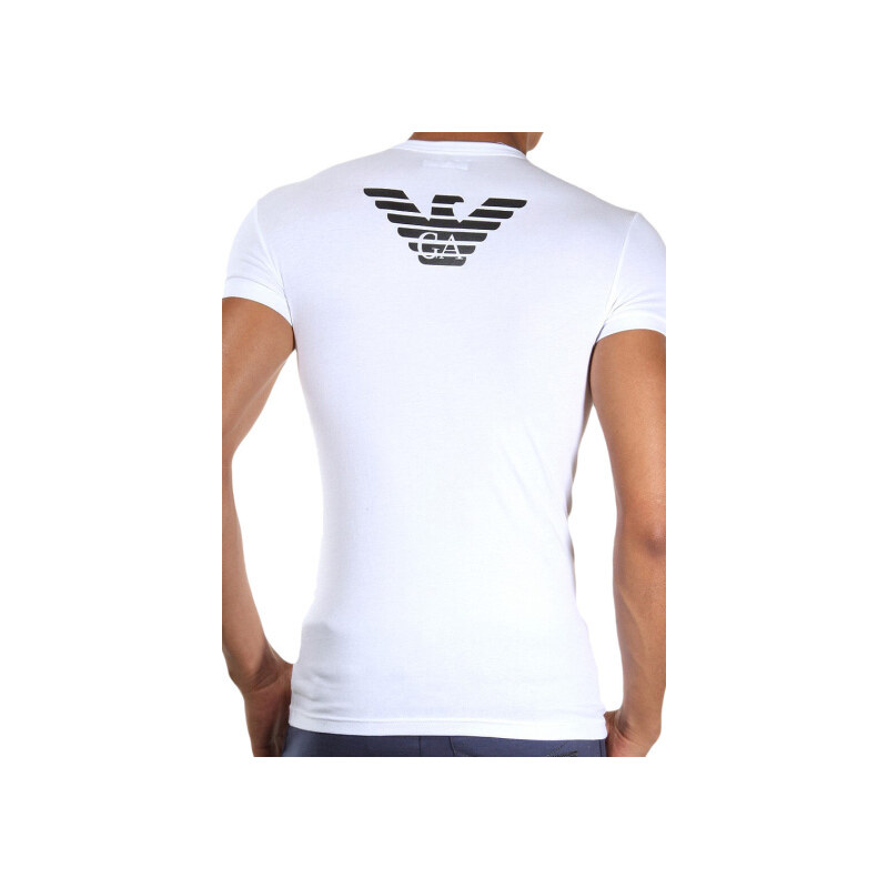 Pánské tričko Emporio Armani 111275 CC725 bílá Bílá