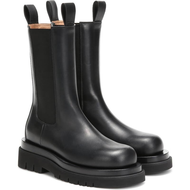Bottega Veneta Lug leather ankle boots