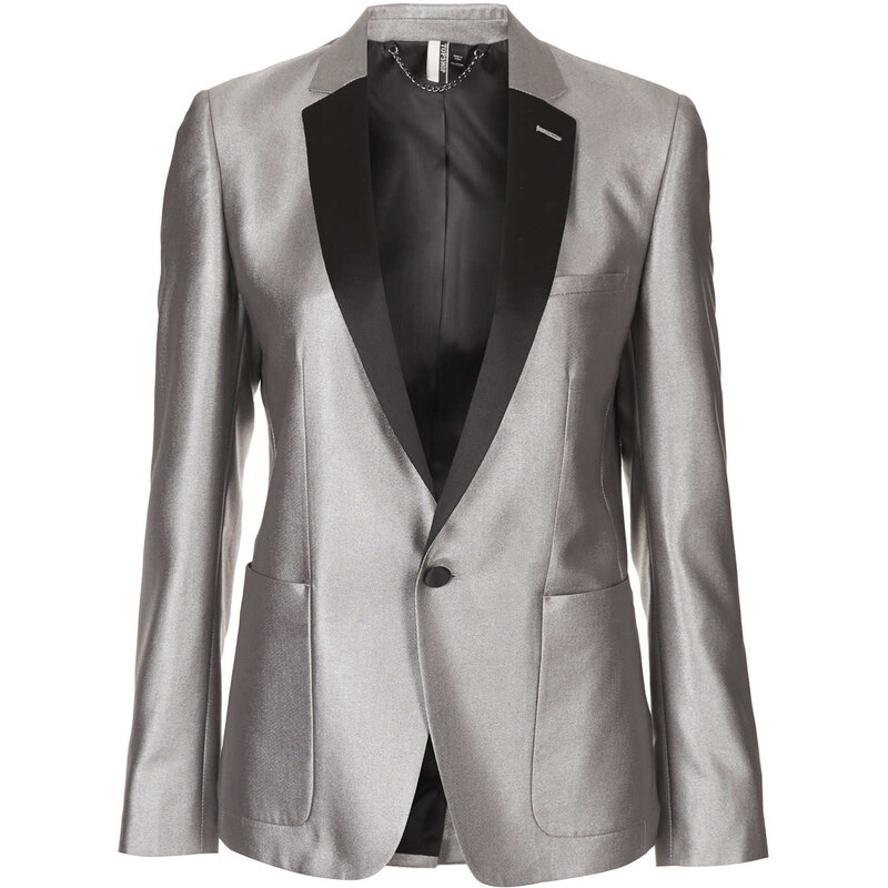 Topshop Modern Tailoring Silver Blazer