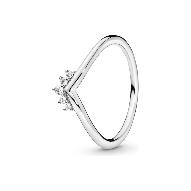 PANDORA stříbrný prsten Diadém ve tvaru kosti přání