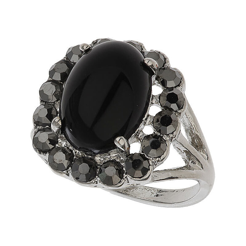 Topshop Opaque Black Stone Ring