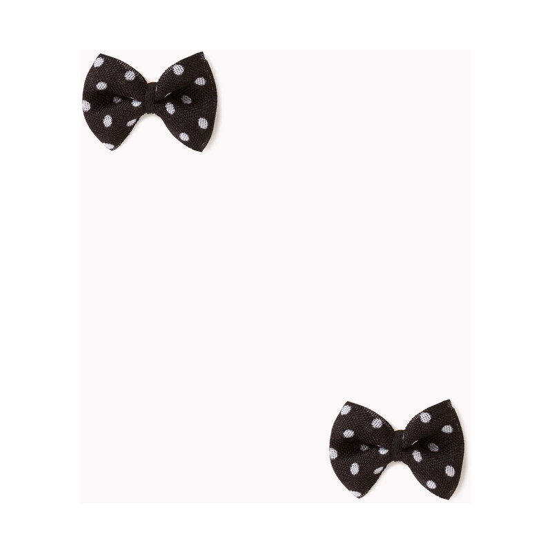 FOREVER21 Twee Polka Dot Bow Studs