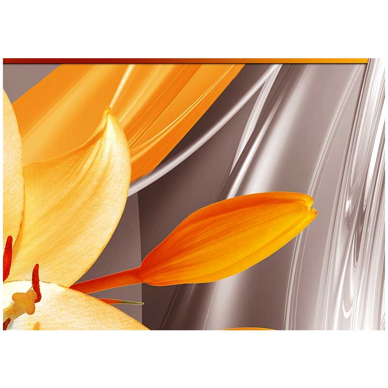 Malvis Abstraktní obraz lilie Orange
