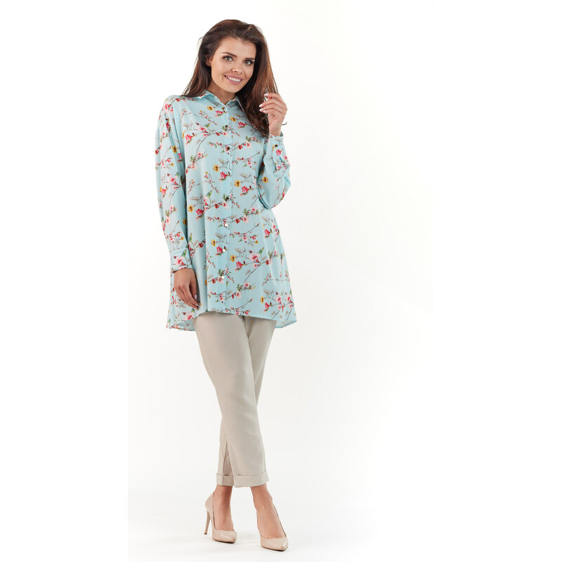 Infinite You Womans Blouse M162 Blue